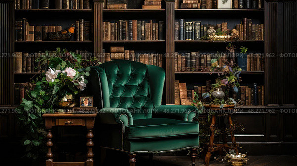 backrest chair interior design ai generated. Стоковое AI-изображение, AI-художник Vectorwin / Фотобанк Лори