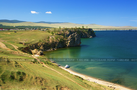 Байкал, берег острова Ольхон в районе поселка Хужир. Стоковое фото, фотограф Михаил Марковский / Фотобанк Лори
