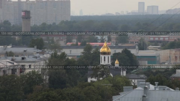 Балашиха стоп кадр с видом на храм Александра Невского (2021 год). Стоковое видео, видеограф Дмитрий Неумоин / Фотобанк Лори