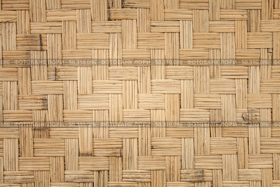 bamboo weave wall texture background. Стоковое фото, агентство Ingram Publishing / Фотобанк Лори