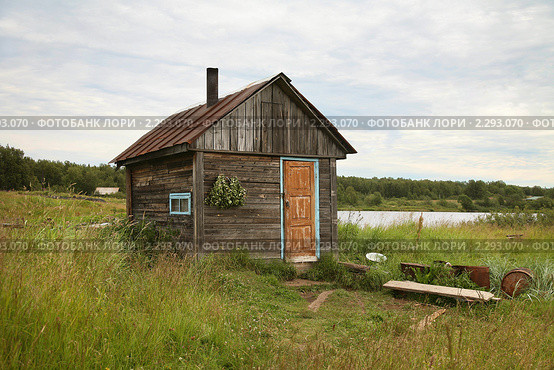 Банька в поселке Соловецкий (2010 год). Редакционное фото, фотограф Наталья Волкова / Фотобанк Лори