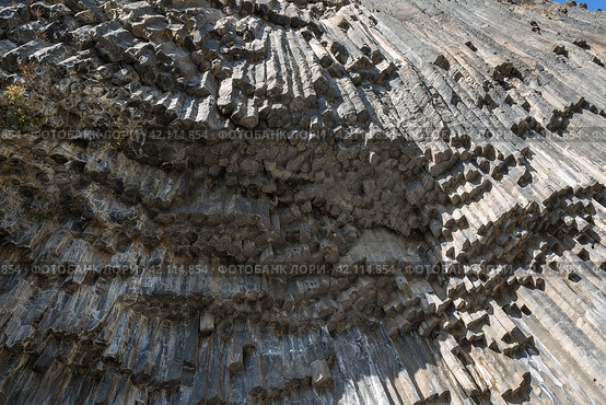 Basalt columns in Garni Gorge, Armenia. Стоковое фото, фотограф Юлия Белоусова / Фотобанк Лори