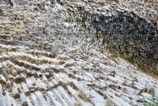 Basalt columns in Garni Gorge, Armenia (2021 год). Стоковое фото, фотограф Юлия Белоусова / Фотобанк Лори