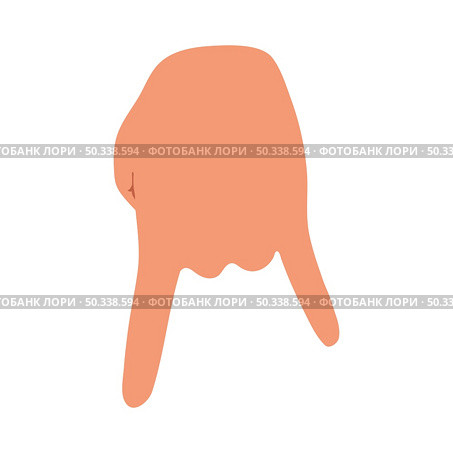 Baseball Catcher Gesture Icon. Flat Color Design. Vector Illustration. Стоковая иллюстрация, агентство Ingram Publishing / Фотобанк Лори