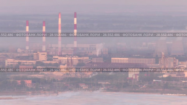 Башкирская содовая компания. Очистные сооружения. Работающий завод. Bashkir Soda Company. Treatment facilities. Working plant. (2017 год). Редакционное видео, видеограф Евгений Романов / Фотобанк Лори