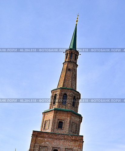 Башня Сююмбике. Казанский кремль. Город Казань. Республика Татарстан. Россия (2024 год). Стоковое фото, фотограф Александр Тараканов / Фотобанк Лори
