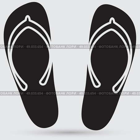 Beach slippers. Стоковая иллюстрация, агентство Ingram Publishing / Фотобанк Лори