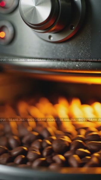 Beans freshly baked hot cool down inside roasting machine. Стоковое AI-видео, аниматор Sergey Grishin / Фотобанк Лори