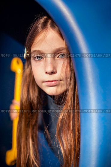 beautiful little girl playground. Стоковое фото, агентство Ingram Publishing / Фотобанк Лори