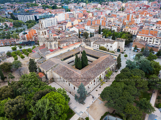 Benedictine Monastery in Sant Cugat (2018 год). Стоковое фото, фотограф Яков Филимонов / Фотобанк Лори