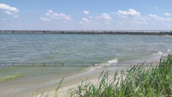 Берег Азовского моря. Стоковое видео, видеограф Ирина / Фотобанк Лори