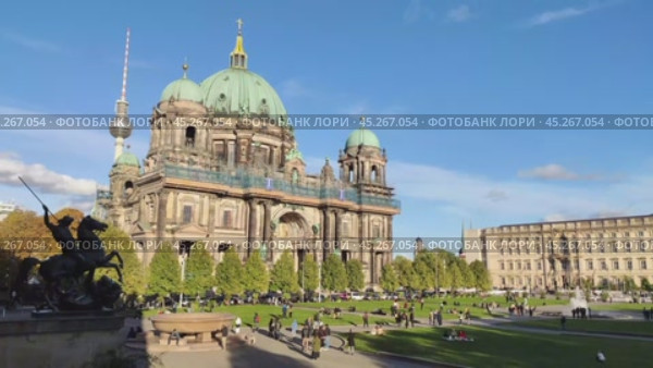 Berlin Cathedral (Berliner Dom). Timelapse. Редакционное видео, видеограф Sergey Kohl / Фотобанк Лори