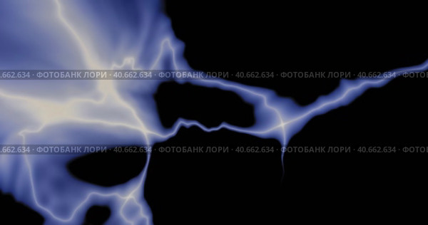 Бесшовный циклический анимированный фон разряда молнии. Стоковая анимация, аниматор WalDeMarus / Фотобанк Лори