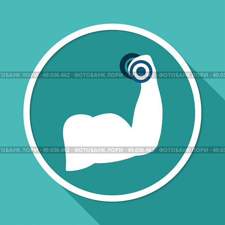 Biceps icon. Стоковая иллюстрация, агентство Ingram Publishing / Фотобанк Лори
