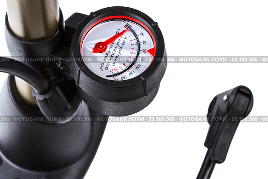 bicycle pump. Стоковое фото, фотограф Oleksandr Chub / PantherMedia / Фотобанк Лори