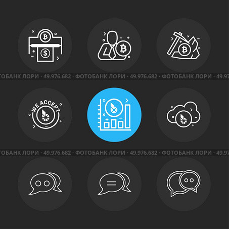 Bit coin , crypto currency , axe, chat , conversation , graph , wo accepted , icon, vector, design,  flat,  collection, style, creative,  iconsicon, vector, design,  flat,  collection, style, creative,  icons . Стоковая иллюстрация, агентство Ingram Publishing / Фотобанк Лори