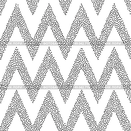 black and white halftone background . Vector black and white halftone background. stipple effect. Zigzag pattern. Стоковая иллюстрация, агентство Ingram Publishing / Фотобанк Лори