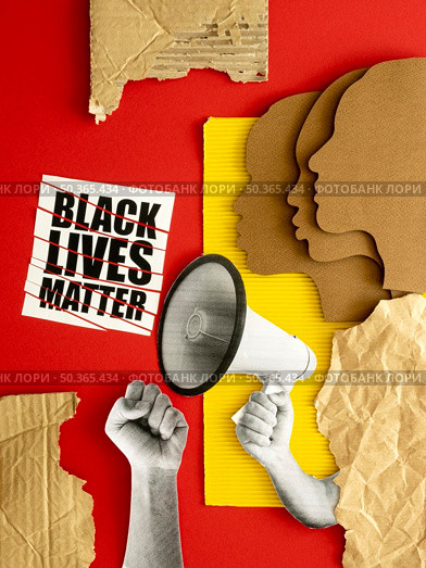black lives matter protesting. Стоковое фото, агентство Ingram Publishing / Фотобанк Лори