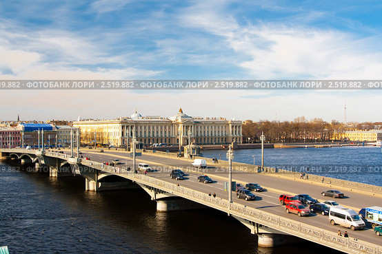 Благовещенский мост, вид с крыши (2011 год). Стоковое фото, фотограф Алексей Ширманов / Фотобанк Лори