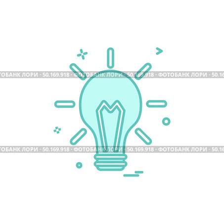 blub light electric icon vector design. Стоковая иллюстрация, агентство Ingram Publishing / Фотобанк Лори