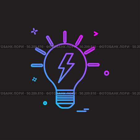 blub power electric icon vector design. Стоковая иллюстрация, агентство Ingram Publishing / Фотобанк Лори