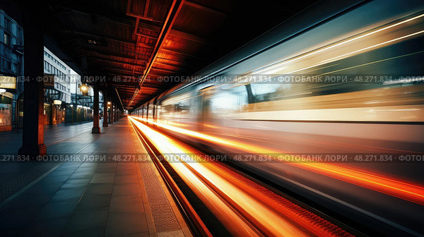 blur fast light ai generated. Стоковое AI-изображение, AI-художник Vectorwin / Фотобанк Лори