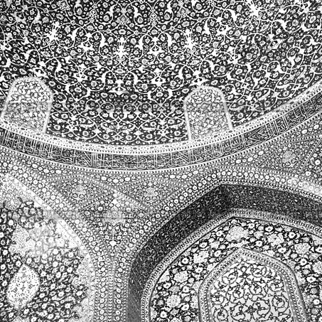 blur in iran abstract texture of the  religion  architecture mosque roof persian history. Стоковое фото, агентство Ingram Publishing / Фотобанк Лори
