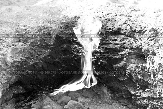 blur in turkey the chimera eternal fire from natural gas     in the rocks. Стоковое фото, агентство Ingram Publishing / Фотобанк Лори