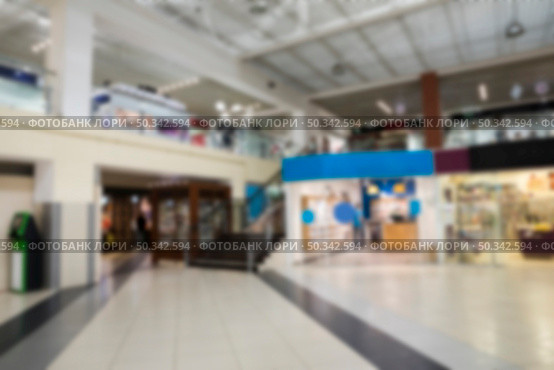 blurred indoor shopping center. Стоковое фото, агентство Ingram Publishing / Фотобанк Лори