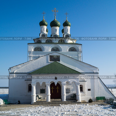 Богоявленский собор мужского монастыря в Мстёре (1687-1688) (2015 год). Стоковое фото, фотограф Сергей Овчинников / Фотобанк Лори