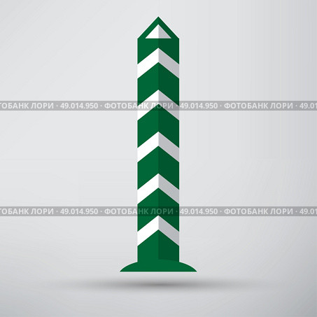 Border post. Стоковая иллюстрация, агентство Ingram Publishing / Фотобанк Лори