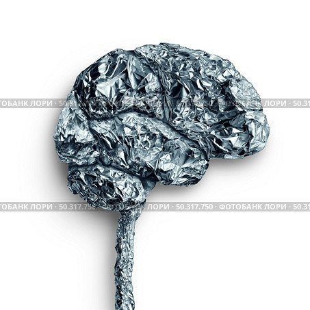 Brain metal accumulation concept and human mind lobe as a thinking organ made of metallic material as a neurology and neuroscience symbol. Стоковое фото, агентство Ingram Publishing / Фотобанк Лори