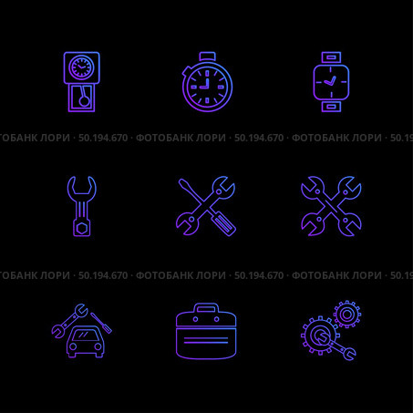 Breifcase ,setting , car , Watch , time , clock , alaram , day , timers , icon, vector, design,  flat,  collection, style, creative,  icons , setting , gear , . Стоковая иллюстрация, агентство Ingram Publishing / Фотобанк Лори