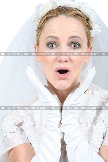 Bride looking surprised. Стоковое фото, агентство Ingram Publishing / Фотобанк Лори