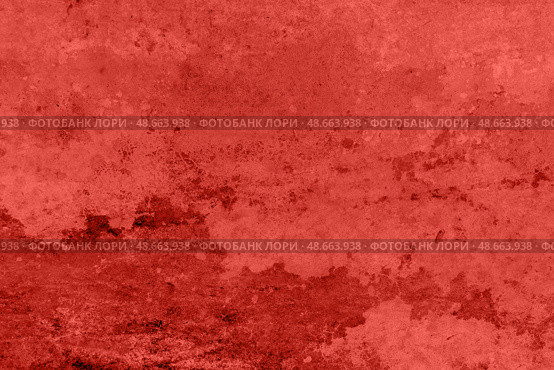 Bright red low contrast concrete textured background. Стоковое фото, фотограф Александра Конопля / Фотобанк Лори