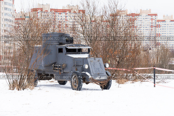 Бронеавтомобиль "Остин-Путиловец" (2017 год). Редакционное фото, фотограф Александр Щепин / Фотобанк Лори
