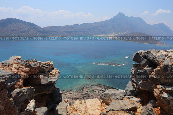 Бухта Балос в средиземном море, Крит, Греция (2014 год). Стоковое фото, фотограф Алексей Гусев / Фотобанк Лори