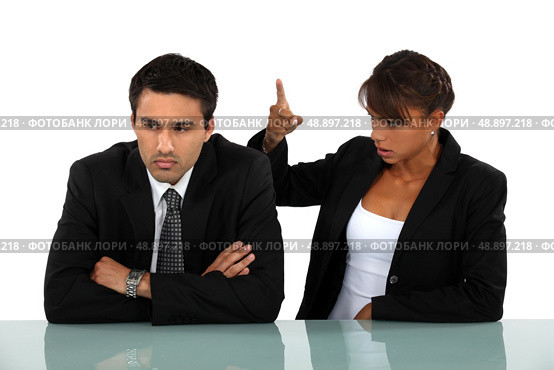 Business couple having a quarrel. Стоковое фото, агентство Ingram Publishing / Фотобанк Лори