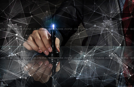 Business leadership strategy . Mixed media. Стоковое фото, фотограф Sergey Nivens / Фотобанк Лори