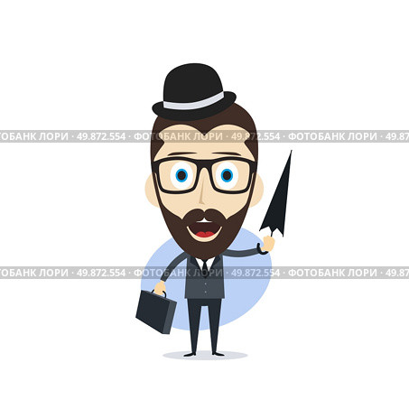 businessman cartoon character theme vector art illustration. businessman cartoon. Стоковая иллюстрация, агентство Ingram Publishing / Фотобанк Лори
