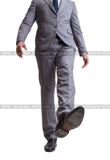 Businessman isolated on the white background. Стоковое фото, фотограф Elnur / Фотобанк Лори