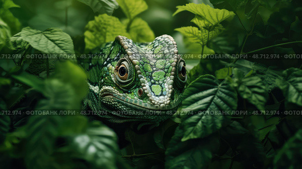 camouflage green scales ai generated. Стоковое AI-изображение, AI-художник Vectorwin / Фотобанк Лори