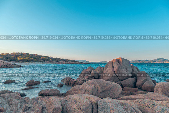 Capriccioli beach in Costa Smeralda. Стоковое фото, фотограф Татьяна  Бральнина / Фотобанк Лори