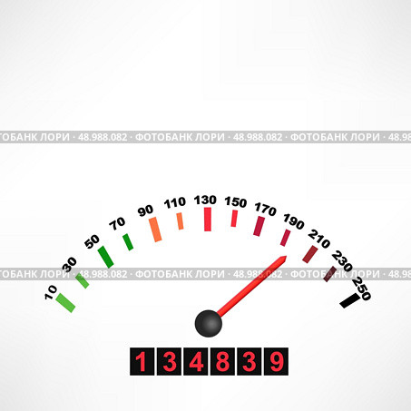 Car speedometer. Стоковая иллюстрация, агентство Ingram Publishing / Фотобанк Лори