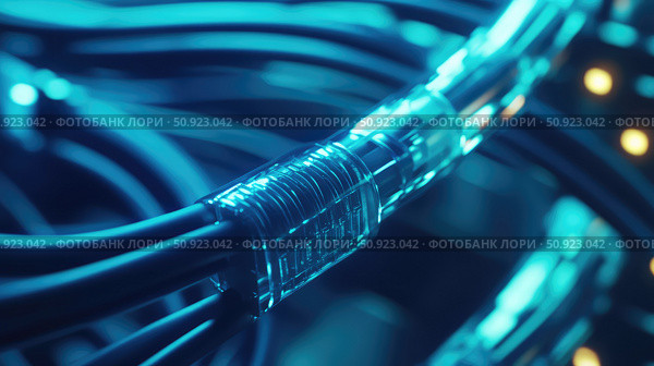 cat6 looping network cable ai generated. Стоковое AI-изображение, AI-художник Vectorwin / Фотобанк Лори