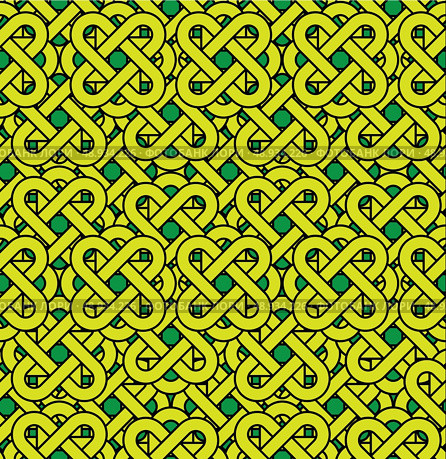 Celtic seamless pattern. Abstract vintage geometric background. Стоковая иллюстрация, агентство Ingram Publishing / Фотобанк Лори