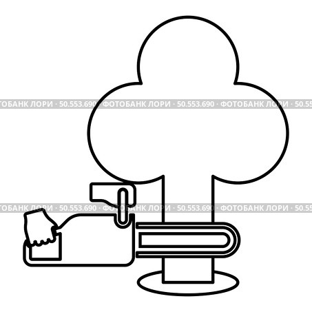 Chainsaw sawing tree woodchopper concept lumberjack arborist cutting deforestation prunes sprinking contour outline line icon black color vector illustration image thin flat style simple. Chainsaw sawing board woodchopper concept lumberjack arborist cutting deforestation prunes sprinking contour outline line icon black color vector illustration image thin flat style. Стоковая иллюстрация, агентство Ingram Publishing / Фотобанк Лори
