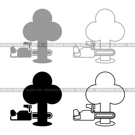 Chainsaw sawing tree woodchopper concept lumberjack arborist cutting deforestation prunes sprinking set icon grey black color vector illustration image simple solid fill outline contour line thin flat style. Chainsaw sawing board woodchopper concept lumberjack arborist cutting deforestation prunes sprinking set icon grey black color vector illustration image solid fill outline contour line thin flat style. Стоковая иллюстрация, агентство Ingram Publishing / Фотобанк Лори