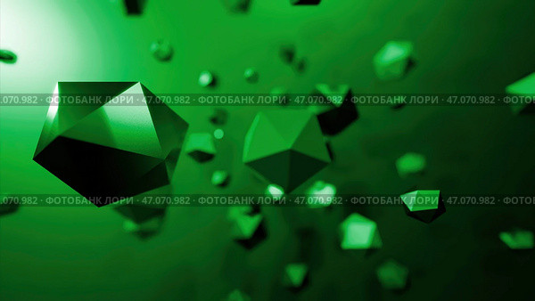 Chaotic orbits of rotation of polygonal figures. Стоковая иллюстрация, иллюстратор David Kashakhi / Фотобанк Лори