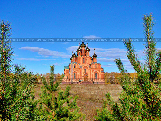 Chapel in Achair monastery, Omsk region, Siberia, Russia (2012 год). Стоковое фото, фотограф Александр Карпенко / Фотобанк Лори